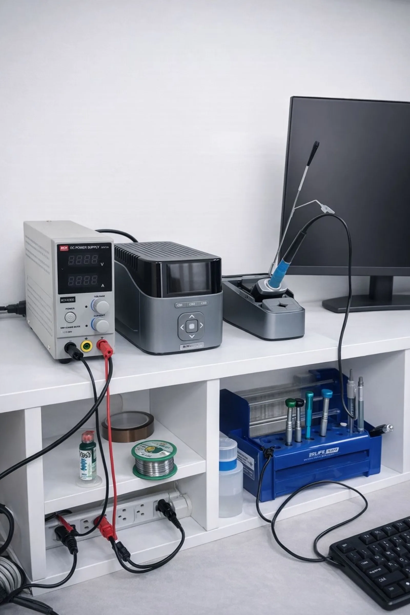 Microsaldatura del connettore HDMI sulla scheda madre di una console PS5 nel nostro laboratorio