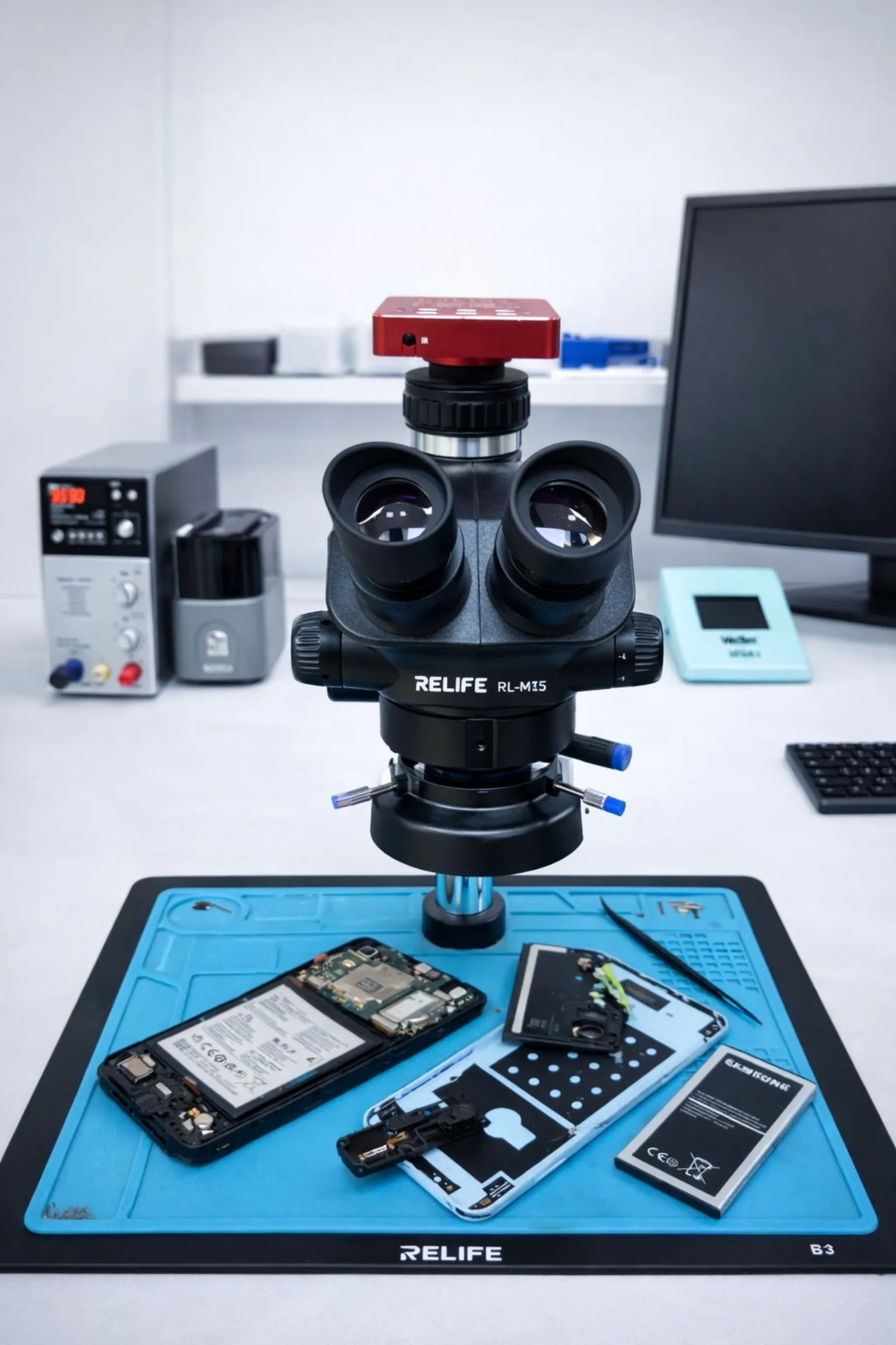 Controllo al microscopio delle saldature del connettore HDMI PS5